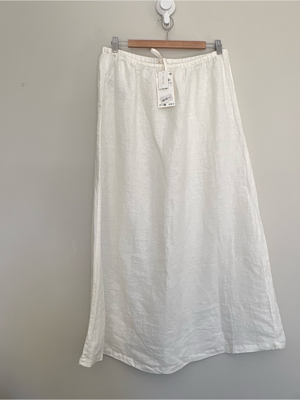 Zara Home White Linen Maxi Skirt - size M - Picture 5 of 8